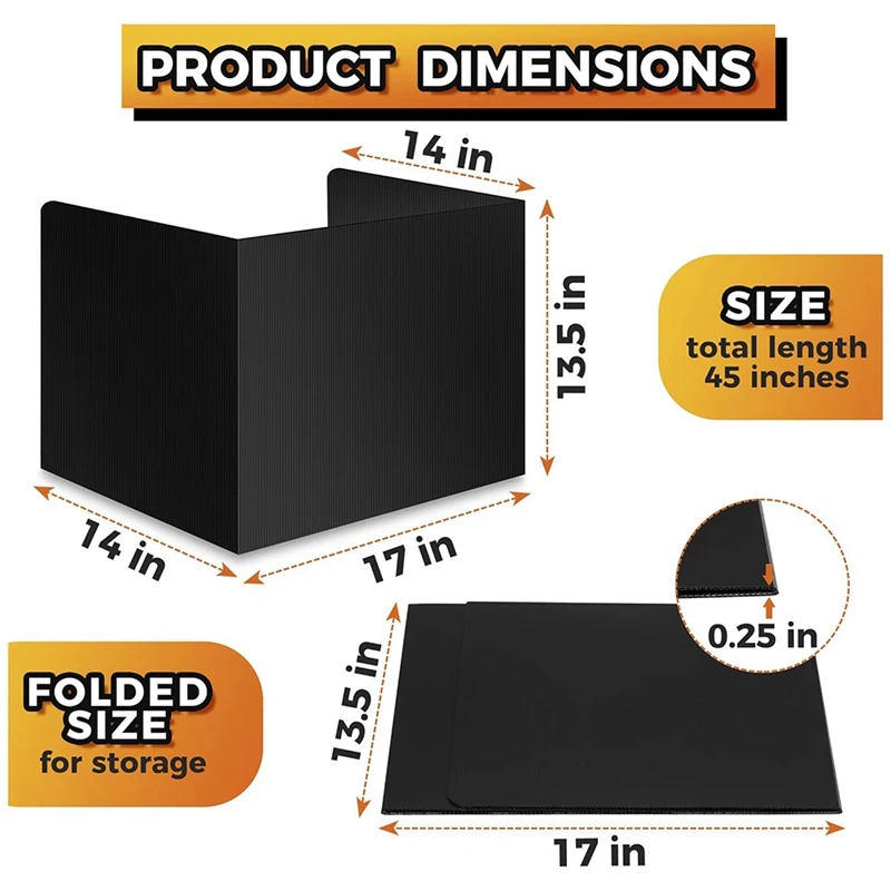 NEW-Student Desk Dividers - Waterproof Plastic Learning Bucket Dividers, Classroom Folders Teacher Supplies Easy-To-Clean