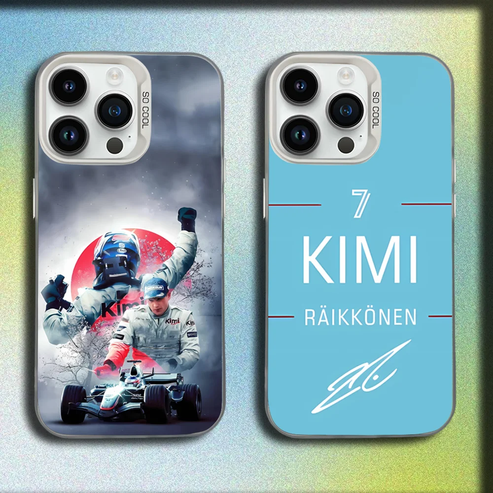 

Kimi R-Raikkonen 7 Phone Case For iPhone 16,15,14,13,12,11,Mini,Pro,SE,MAX White Matte Shockproof Cover