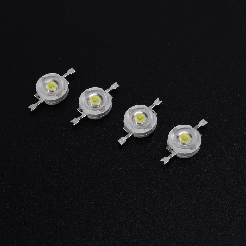 

LICE-400 Pcs High Power 2 Pin 3W White LED Bead Emitters 170-190Lm 6000K