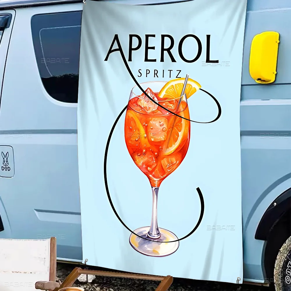 Juice Mojito Aperol Spritz Banner INS Style Outdoor Party Decoration Atmosphere Flag