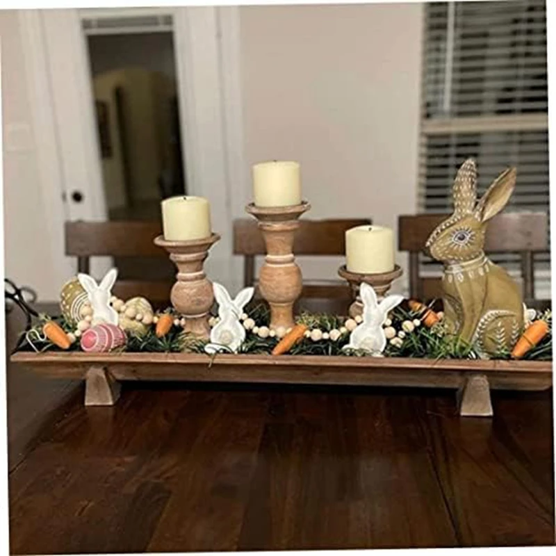 Easter Bunny Carrot Garland Set Easter Banner Decoration Set Bunny Carrot Spring Garland Decor, Home Fireplace Room