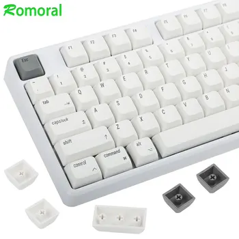 PBT Keycaps 127 tuşları XDA profil İngilizce/korece/rusça klavye tuş kiraz MX 104 için boya süblimasyon/87/61 mekanik klavye