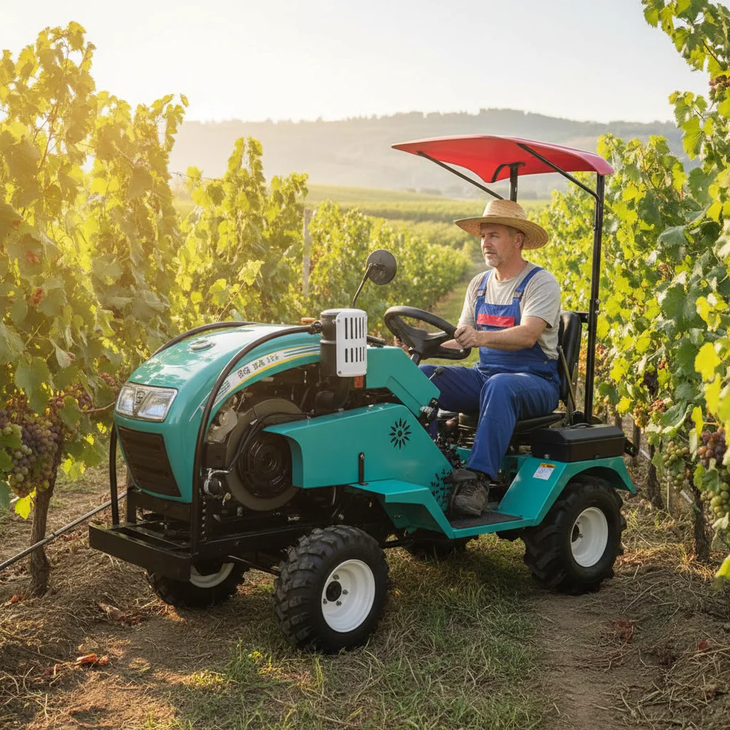 15HP-80HP Diesel Mini Wheel Tractor Four Wheel Agricultural Tractor Multifunctional Farm Orchard Cultivation Farming Machine