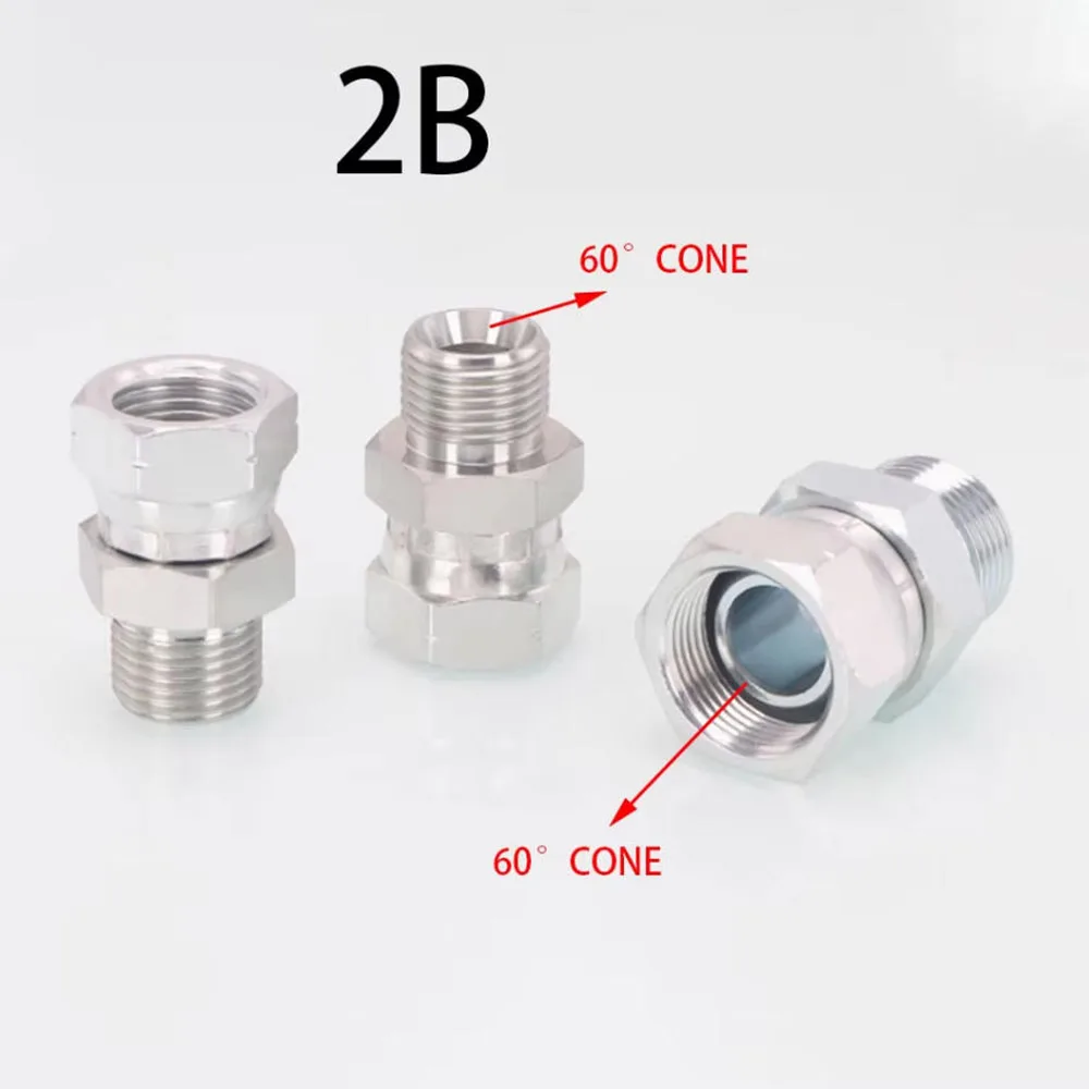BSP Lnch Inner And Outer Wire Union 2B Inner Wire D Type Outer Wire C Type 2/3/4/6 High Pressure Hydraulic Transition Joint