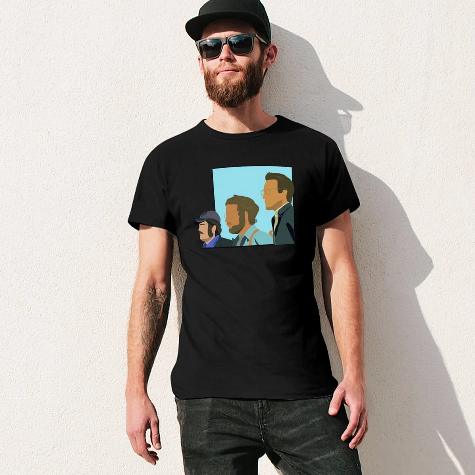 Picture 4: Jaws Silhouette T-Shirt Essential Solid Color T-Shirt