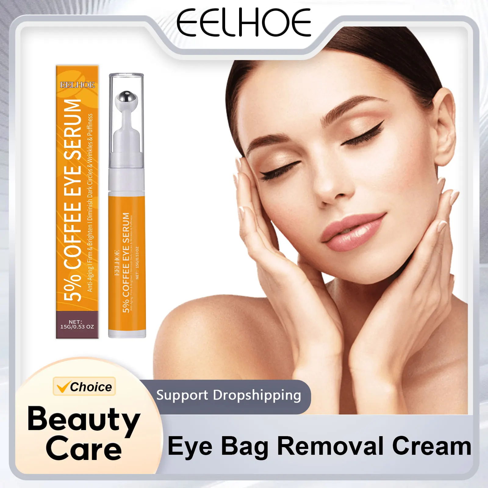 

Nicotinamide Eye Bag Removal Cream Korean Firm Eye Skin Fade Fine Lines Vitamin E Removes Deep Dark Circles Eye Cream Brighten