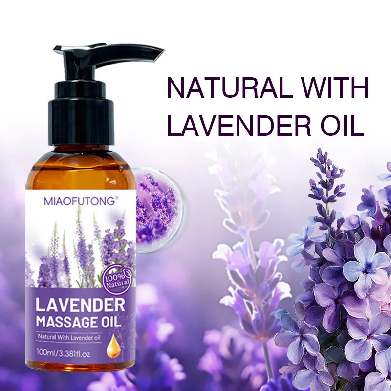 Lavender Massage Oil Moisturizing Hydrating Moisturizing Firming Skin Massage Relaxing Care Essential Oil Skincare