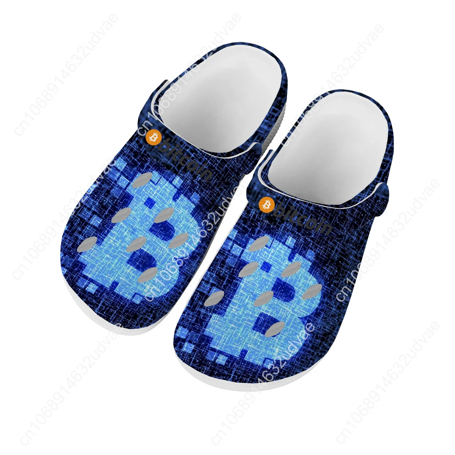 Bitcoin Water Shoes Men Women Teenager Comfortable Fashion Home Garden Clogs Custom Sandals Beach Breathable Hole Slippers