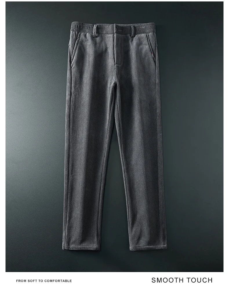 2026 Winter Fleece Warme Cordhose für Herren – Lässige Outdoor- und Business-Hose mit dickem Flock-Plüsch in Schwarz, Grau, Braun – Detail 8