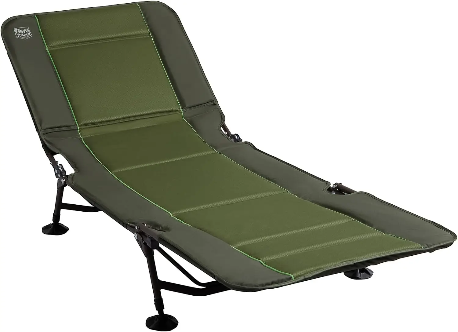 

Folding Camping Cot, Heavy Duty Cot with Comfortable Pad, Portable Travel Camp Cots for or Outdoor, Supports 300 LBS, Green