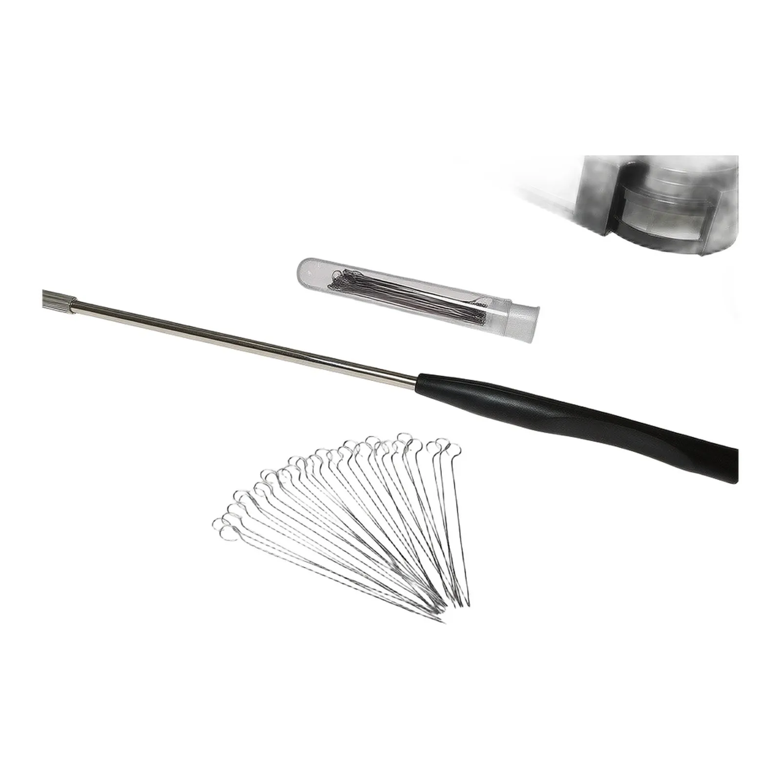 Disposable-Compatible Inoculation Loop with 50 Nichrome Rings for Sterile Techniques Agar Inoculation and Mycological Work