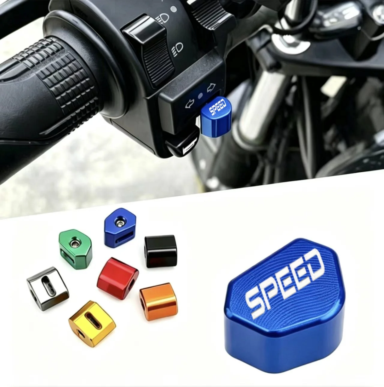 Motorcycle Steering Device Signal Button And Front Lamp Switch for SPEED Series Models Latest Design