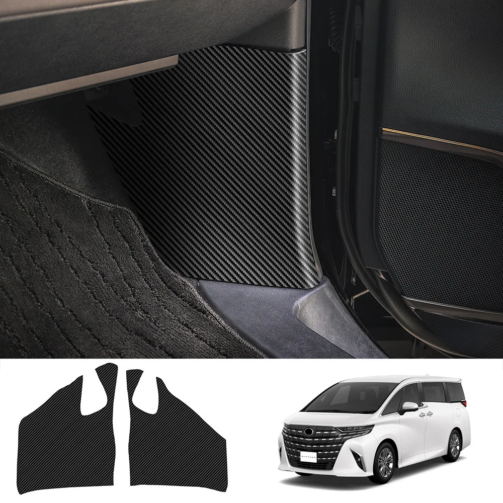 

2Pcs Car Floor Mats Foot Anti Kick Pads for Toyota ALPHARD Vellfire 40 Series 2023 Door Side Pedal Carpets Protect Accessories
