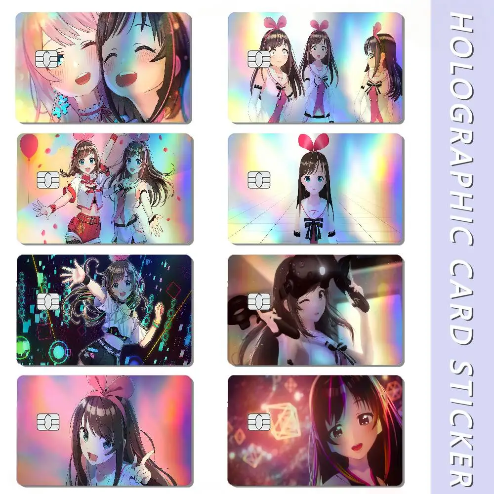 SInger K-Kizuna AI Holographic Sticker Laser Film Shinny Skin For Debit Credit Bank Card