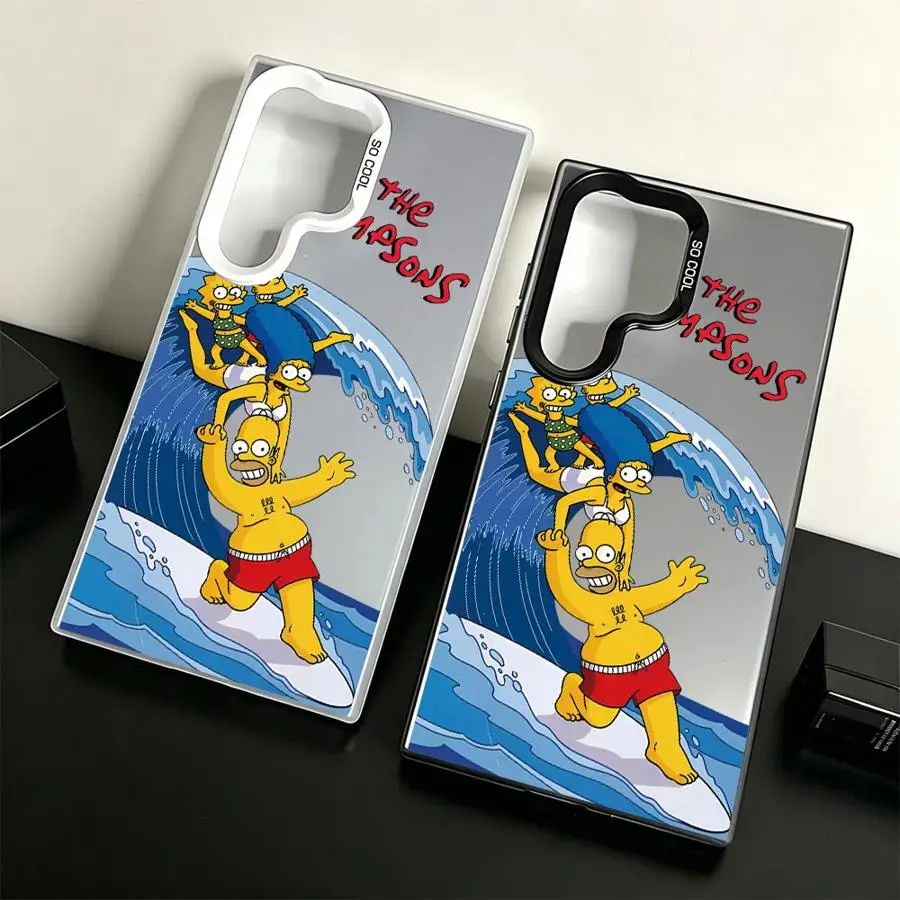 Case for Samsung Galaxy S26 S23 S23 Ultra S25 Edge S24 FE S22 S20 Plus Note 20 Ultra S21 Phone Cover The S-simpsonsCute