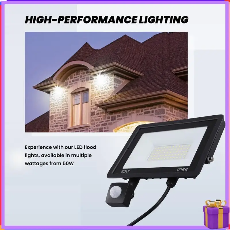 

Advanced Sensor LED Flood Light 50W Induction Spotlights IP66 Waterproof Ideal For Street, Square & Outdoor Lighting
