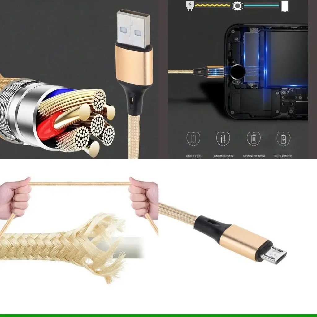 

U55C Multi Charging Cable Multi USB Cable USB Charging Cable Nylon Braided Type C