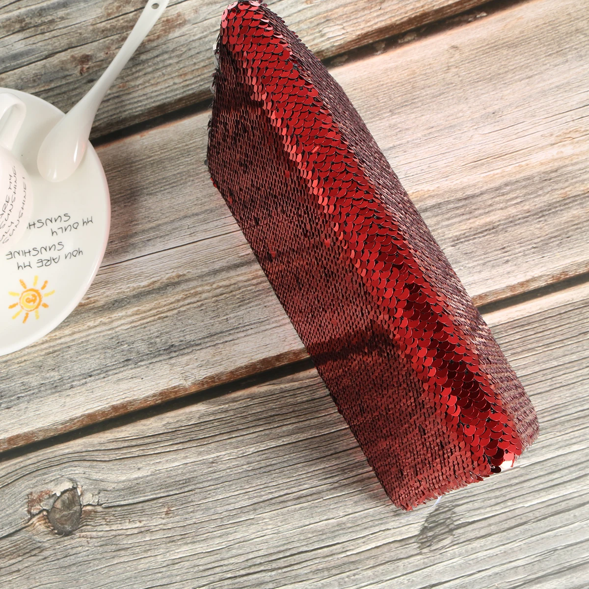 

Sequin Notepad Red Decor Fashion Journal Notebook Stationery Supplies Premium Paper Smooth Writing Great Gift School Office