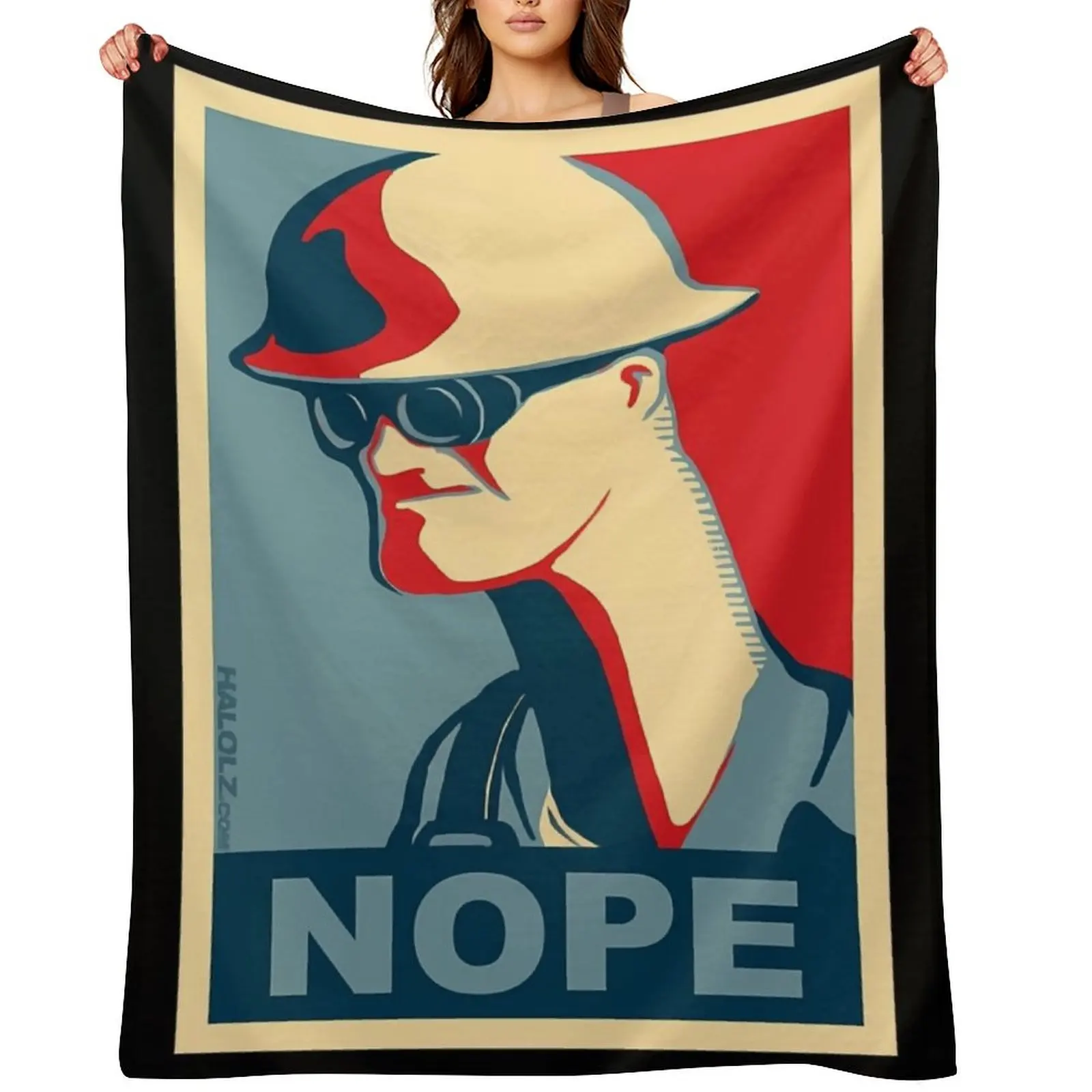 

Team Fortress 2 - Engineer Nope Throw Blanket Luxury Designer For Sofa Thin bed plaid Large Blankets