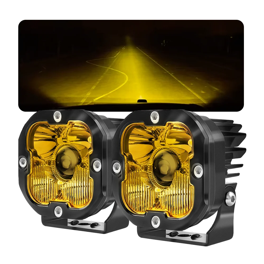 

Hot selling:UTV ATV Light Part Accessories Pod Lights Offroad 3 Inch Luces Fog Beam Led Spot Light for Polaris RZR for Can-am Ma