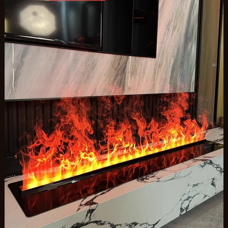 أثاث وحدة التحكم بالتلفزيون الحديثة، حامل غرفة المعيشة، مركز الترفيه، مدفأة كهربائية عائمة، أثاث Magalu Loja الرسمي #3