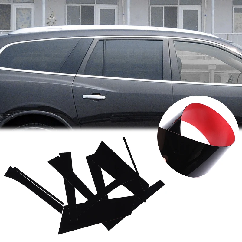 

Черная накладка на центральную стойку двери автомобиля (B-стойка) для Buick Enclave 2008-2017, аксессуары для авто