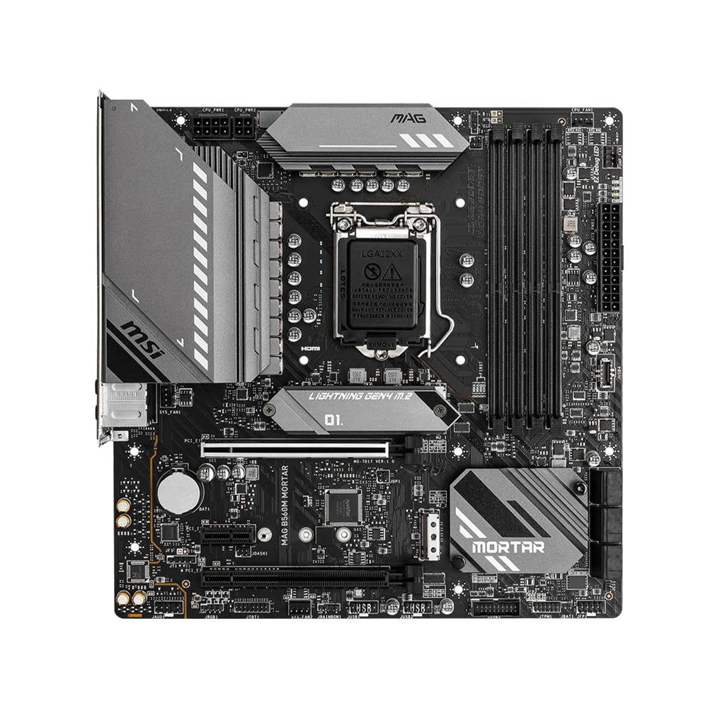 Imagem -02 - Msi-mortar Placa-mãe Mag B560m Intel B560 Memória Máxima Ddr4 128gb Slot Lga1200 Suporte 11 ° 10 ° Geração Cpu M-atx