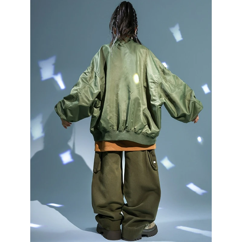 ربيع الخريف الاطفال الفتيان الفتيات الشارع الشهير الهيب هوب فضفاض البيسبول سترة واسعة الساق السراويل البضائع مجموعات الأطفال معطف الجينز رياضية