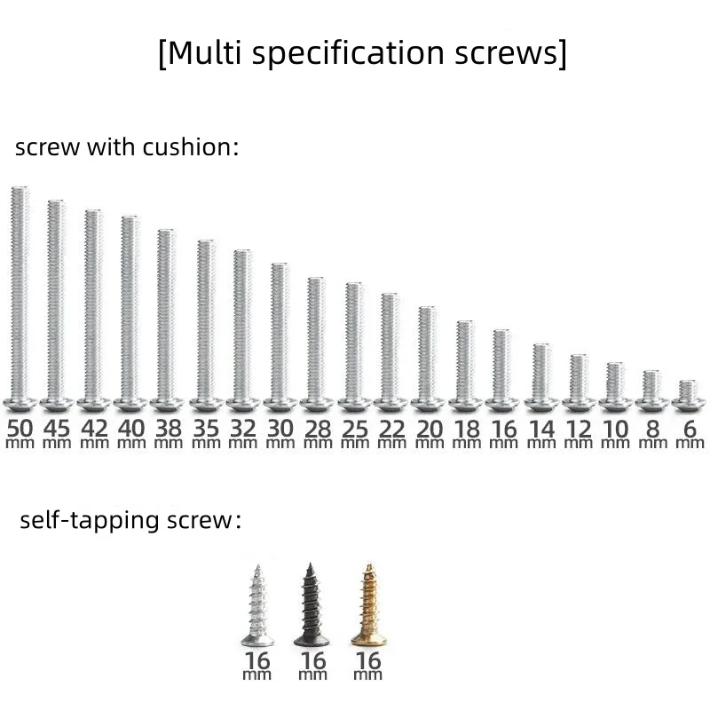 Screw Multi Specification Screws Self-tapping Screw Handles for Cabinet Knob Door Drawer Furniture Kitchen Knob