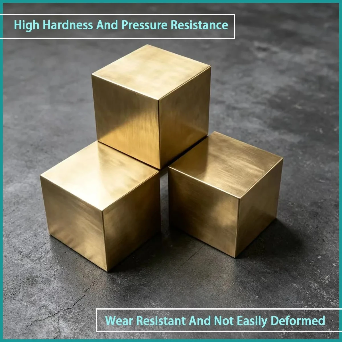 10-30mm Thick Brass Solid Cube Used for Mechanical Sliders, Counterweights, Electrodes, Conductive Pads, Etc