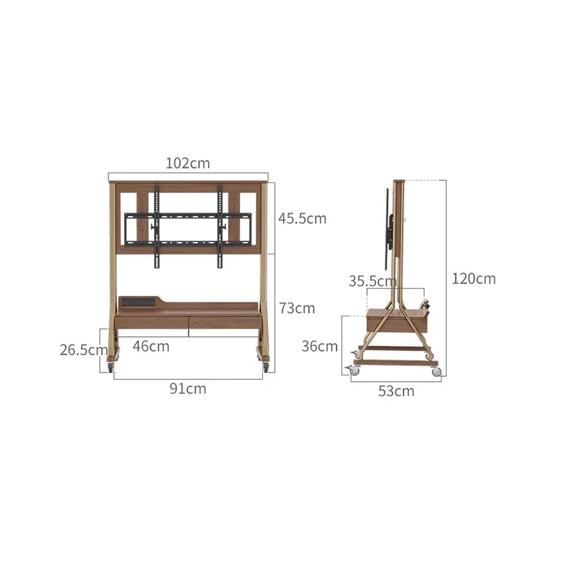 Rotation Movable Tv Stands With Mount Height Adjustable Luxury Unique Tv Stands Designer Glamour Muebles De Salón Tv Furniture