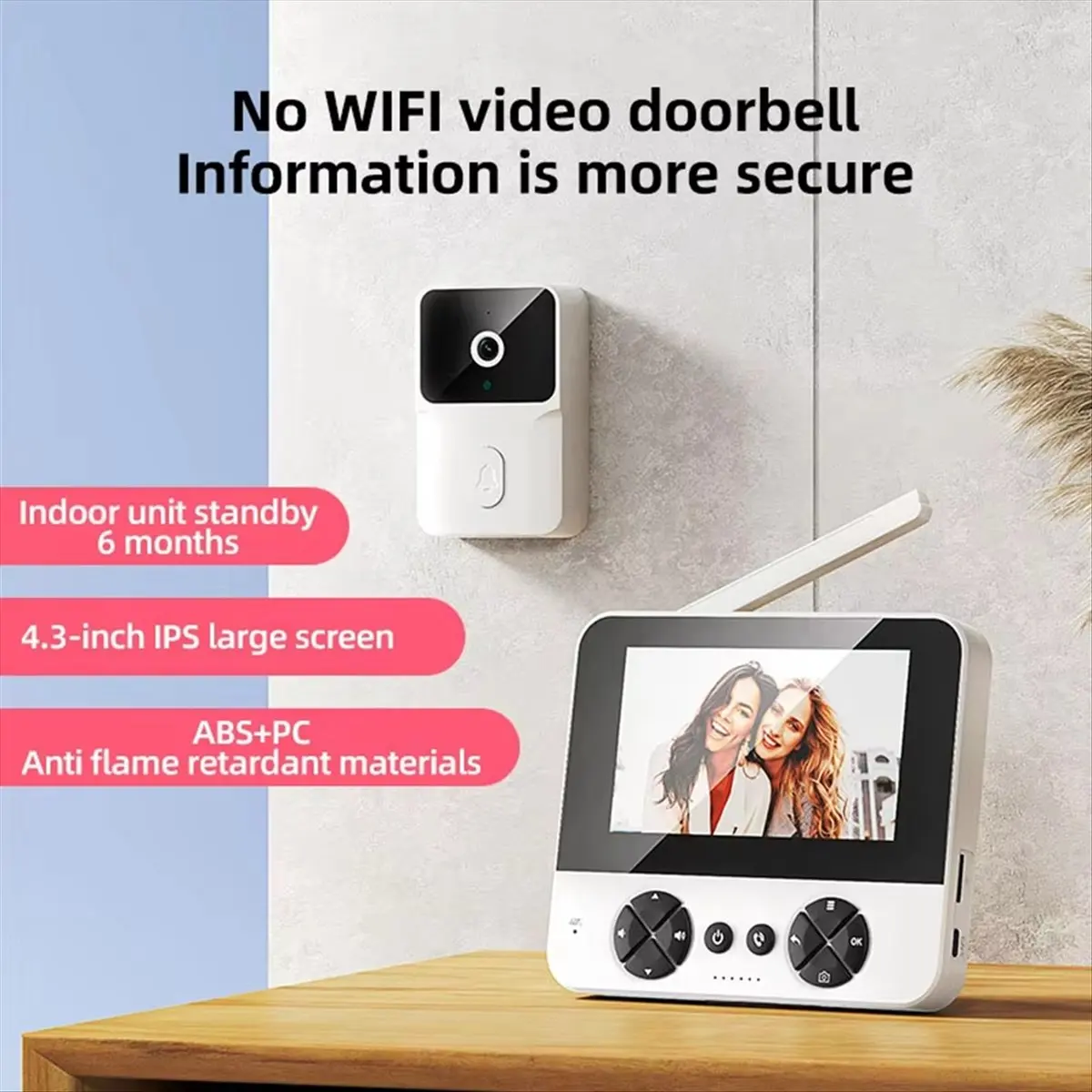 【STABLE QUALITY】M15 Video Wireless Electronic Doorbell Outdoor Monitoring Video Tape Infrared Night Vision Home Voice Intercom E