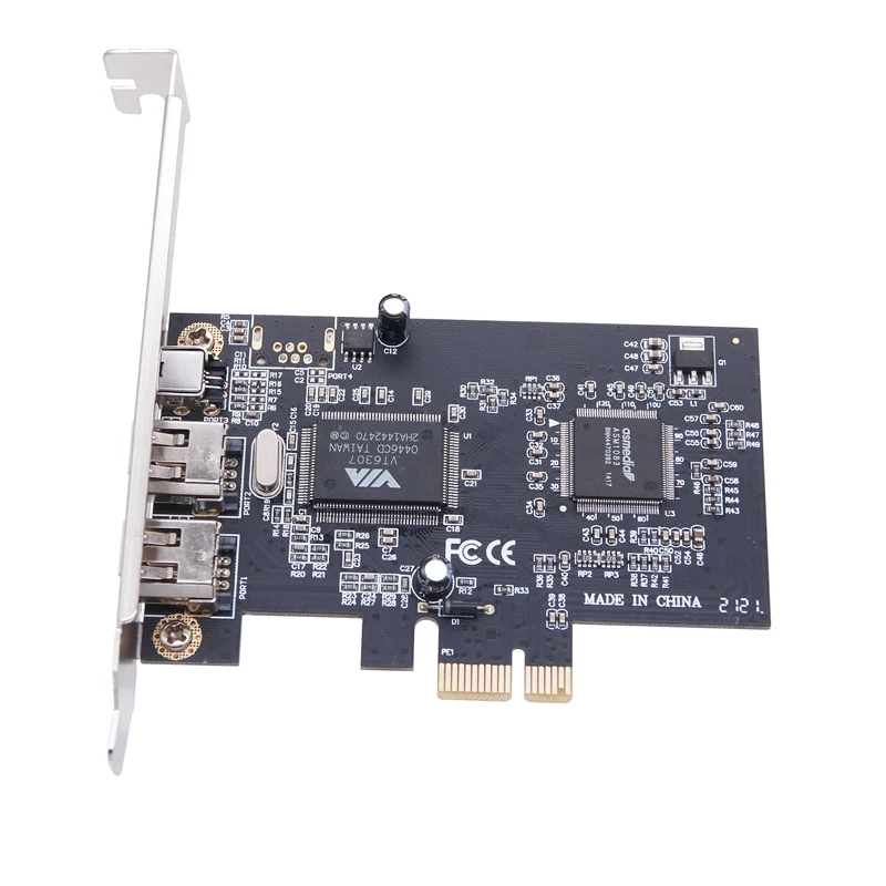 デスクトップHDビデオキャプチャカード,pcie 1394, dv, hdv, a, b, firewire, 1394からci-e 1x