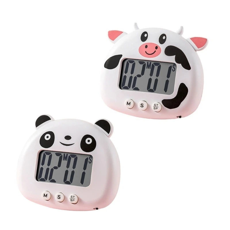 Cartoon Animal Digital Timer Small Digital KitchenTimer Countdown Timer with Back and Stand