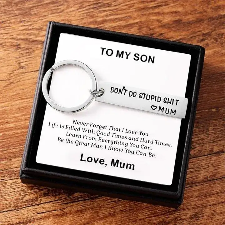 Don't Do Stupid Keyring For Your Kid Set With Gift Card And Gift Box