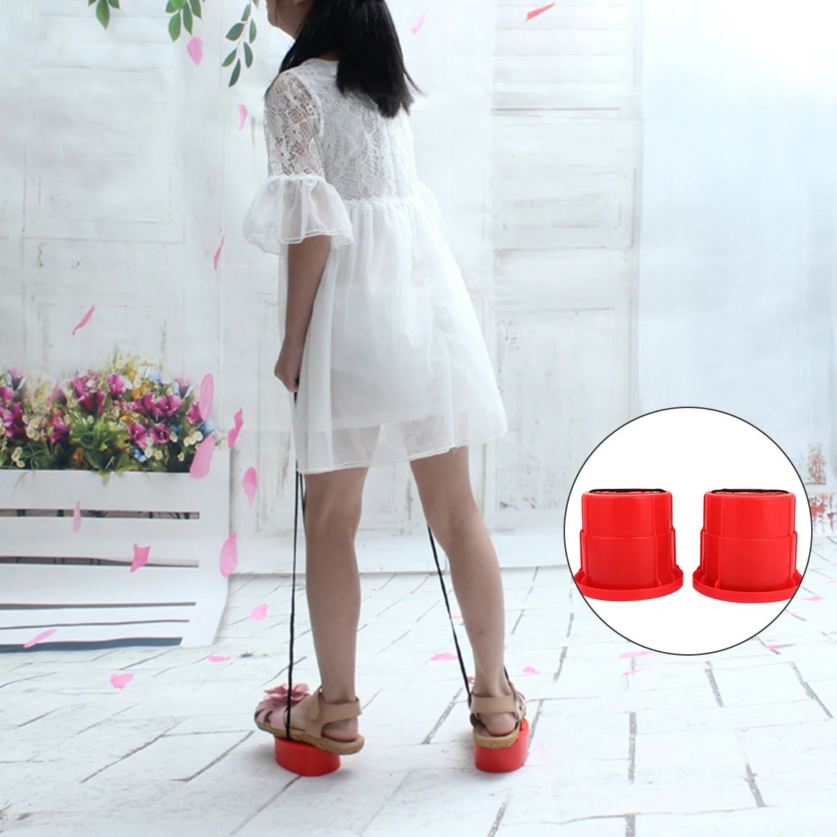 4 pièces équipement d'entraînement sensoriel enfants échasses jouet jouets de sport en plein air enfants en plastique pour