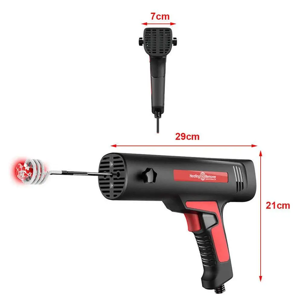 Powerful Handheld Magnetic Induction Heater Tool Set Rusty Screw & Nut Removal Machine 110V Input Voltage 500-900W Output Power