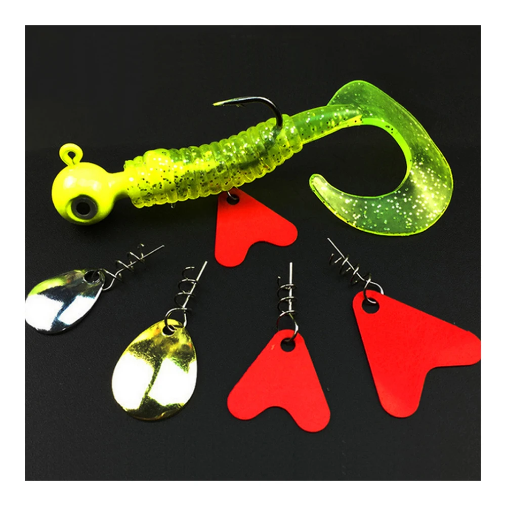 50Pcs Lure Bait Spring Soft Bait Anti-Off Lure Swivel Small Pin Fishing Gear Fishing Fishing Accessories