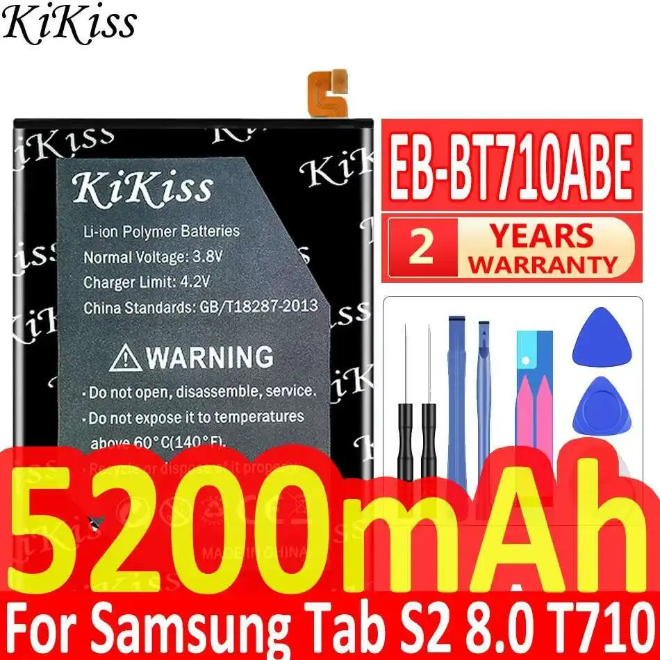 

5200mAh KiKiss Powerful Battery EB-BT710ABA EB-BT710ABE for Samsung Galaxy Tab S2 8.0 TabS2 S 2 SM-T710 T713 T715 SM-T715C T719C