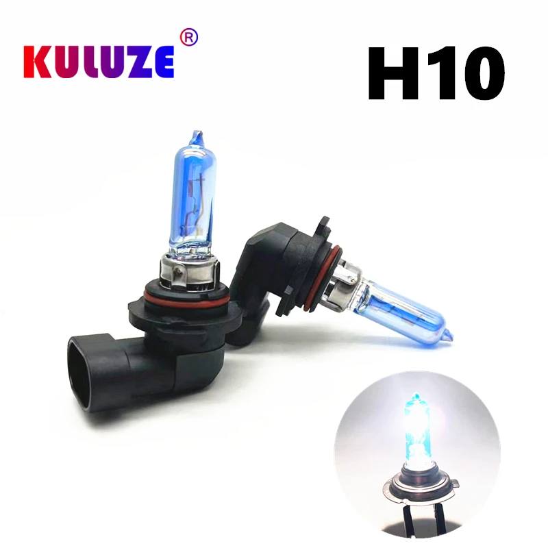 Picture 5: 2pcs H10 Halogen Bulb Crystal Super Bright White 12V Car HeadLight Bulb H10 42w Halogen Lamp Car Light Fog Lamp Source
