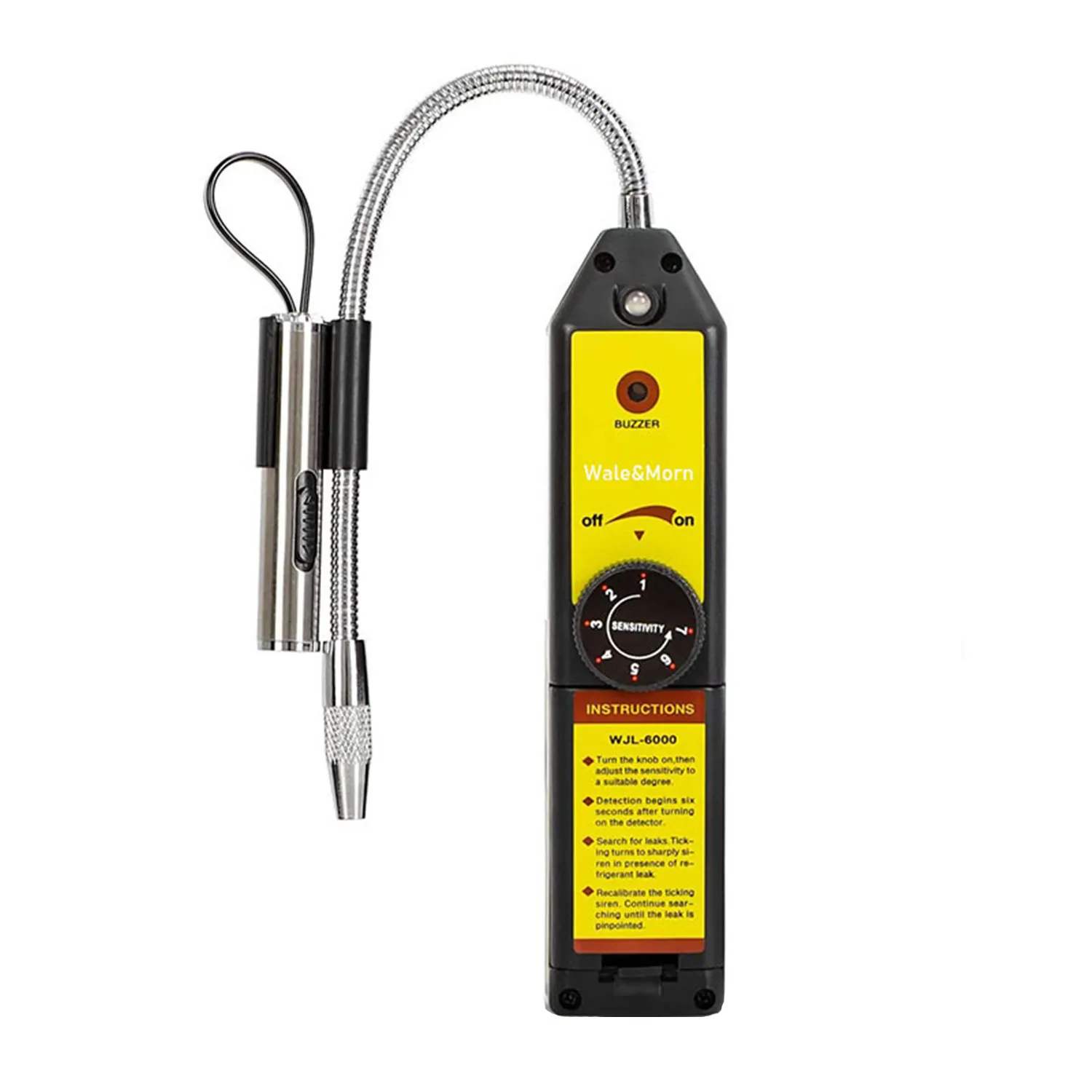 Detector de vazamento de freon WJL-6000 para r134a r410a r12 r22 r404a gás halogênio hvac sniffer testador de vazamento automotivo com 7.9 Polegada