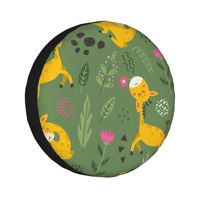 cute giraffes  14''-17''Car  Wheel Tire Cover Spare Covers Case Bag Soft Protector Pouch Waterproof Car Tyre Protector