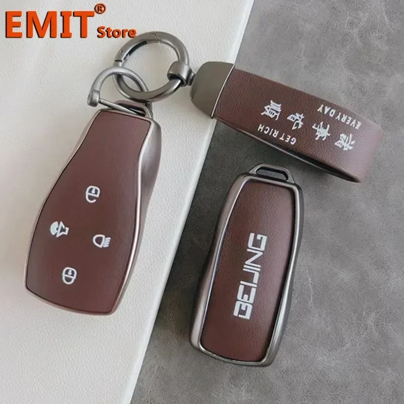 for Baic Beijing BJ30 BJ40 BJ80 BJ90 U7 X7 Senova X25 X35 X55 X65 EX5 EU5 EC5 Car Key Case Cover Shell Keychain Fob Accessories