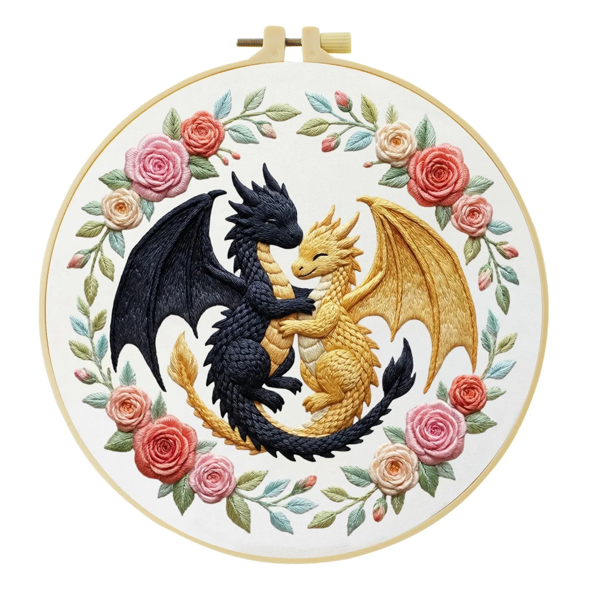 1 Stück DIY Tier-Stickerei-Werkzeugset für Anfänger, Heim-Nähhandwerk-Set, Stickerei-Set, Geschenk, Muster, Handgemacht – Detail 7