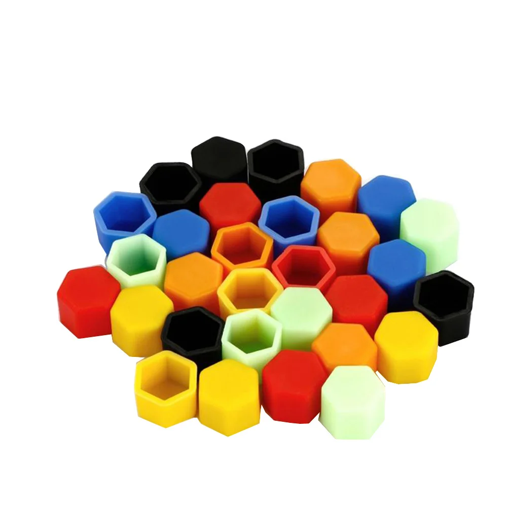 

20Pcs 21mm Inner Diameter Black Silicone Wheel Lug Nut Caps Durable Easy Fit Enhances Car Wheel Finish Lug Nut Covers