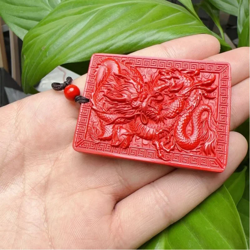 Boutique Emperor Sandstone Tenglong Double-Sided Carving Simple Elegant Fine Workmanship Highly Polished Men and