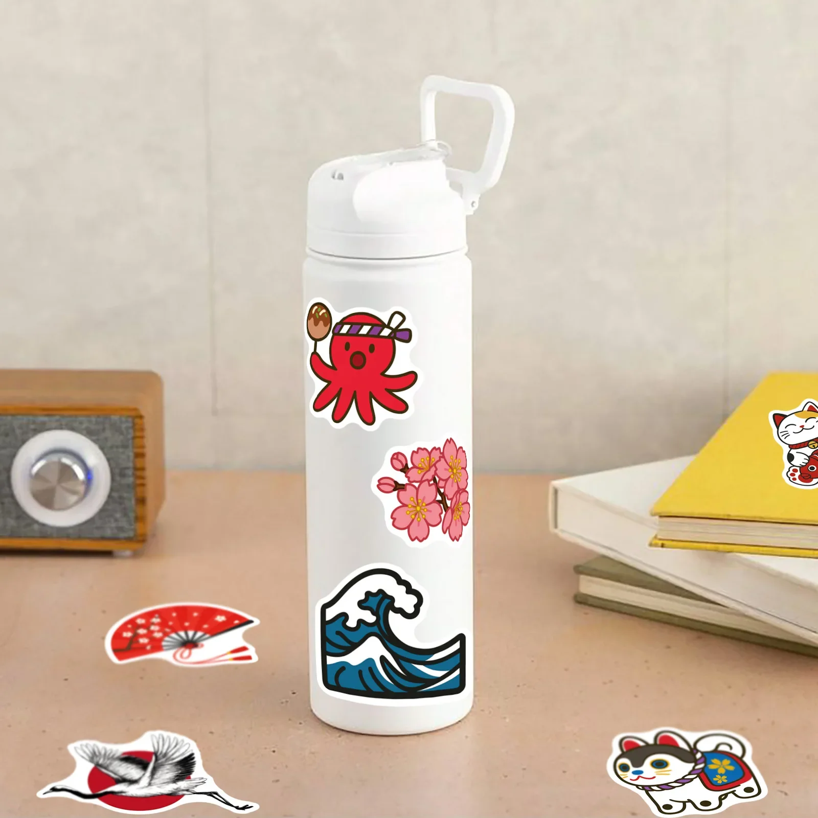 50PCS Japanische Traditionelle Kultur Graffiti Aufkleber Sushi Cartoon Aufkleber Gepäck Telefon Gitarre Wasserdichte Aufkleber Kind Spielzeug Geschenke