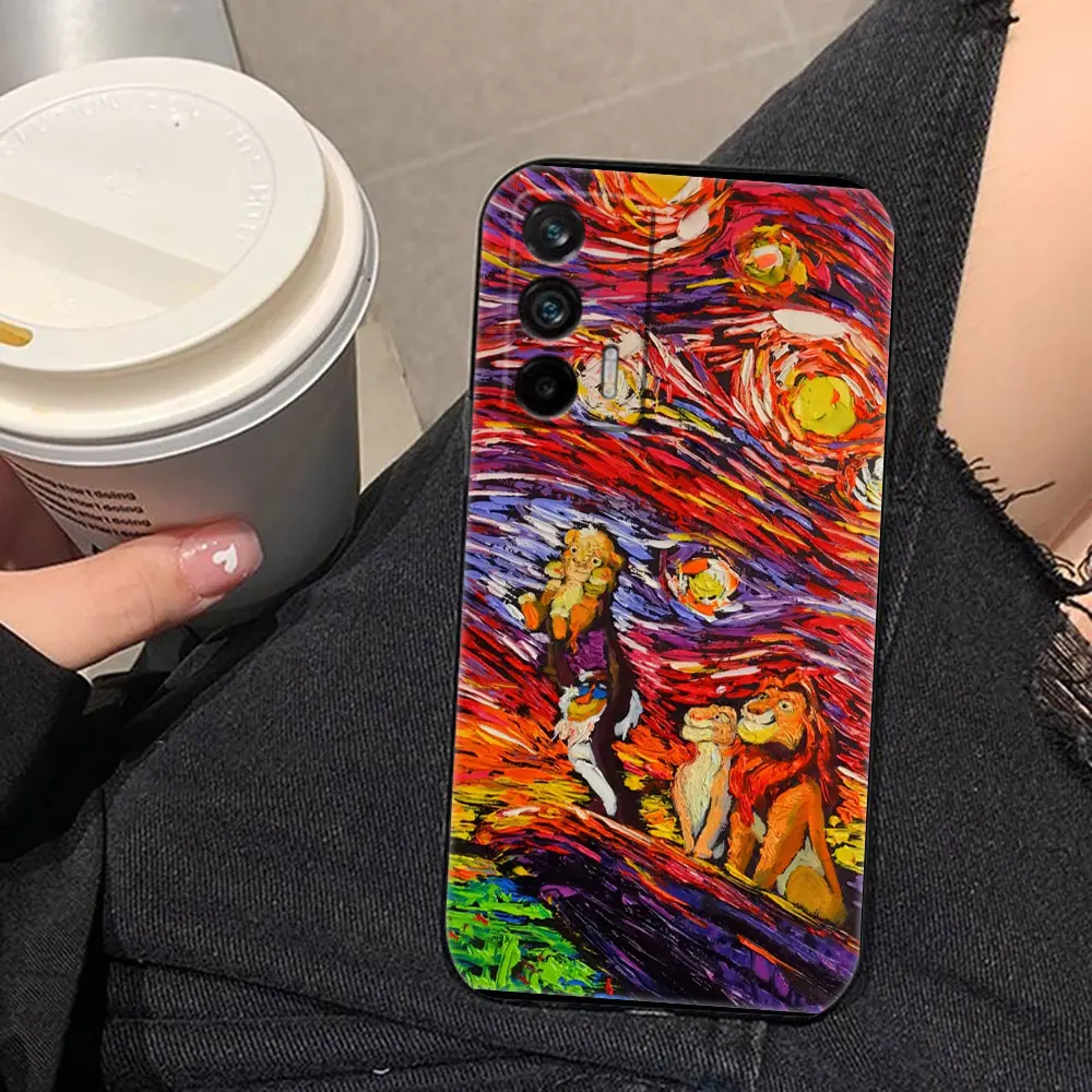 Graffiti Art The Lion King Hakuna Matata Case For Realme C11 C15 C20 C21 C21Y C30 C30S C33 C35 C53 C55 C63 C65 GT NEO 2 Case