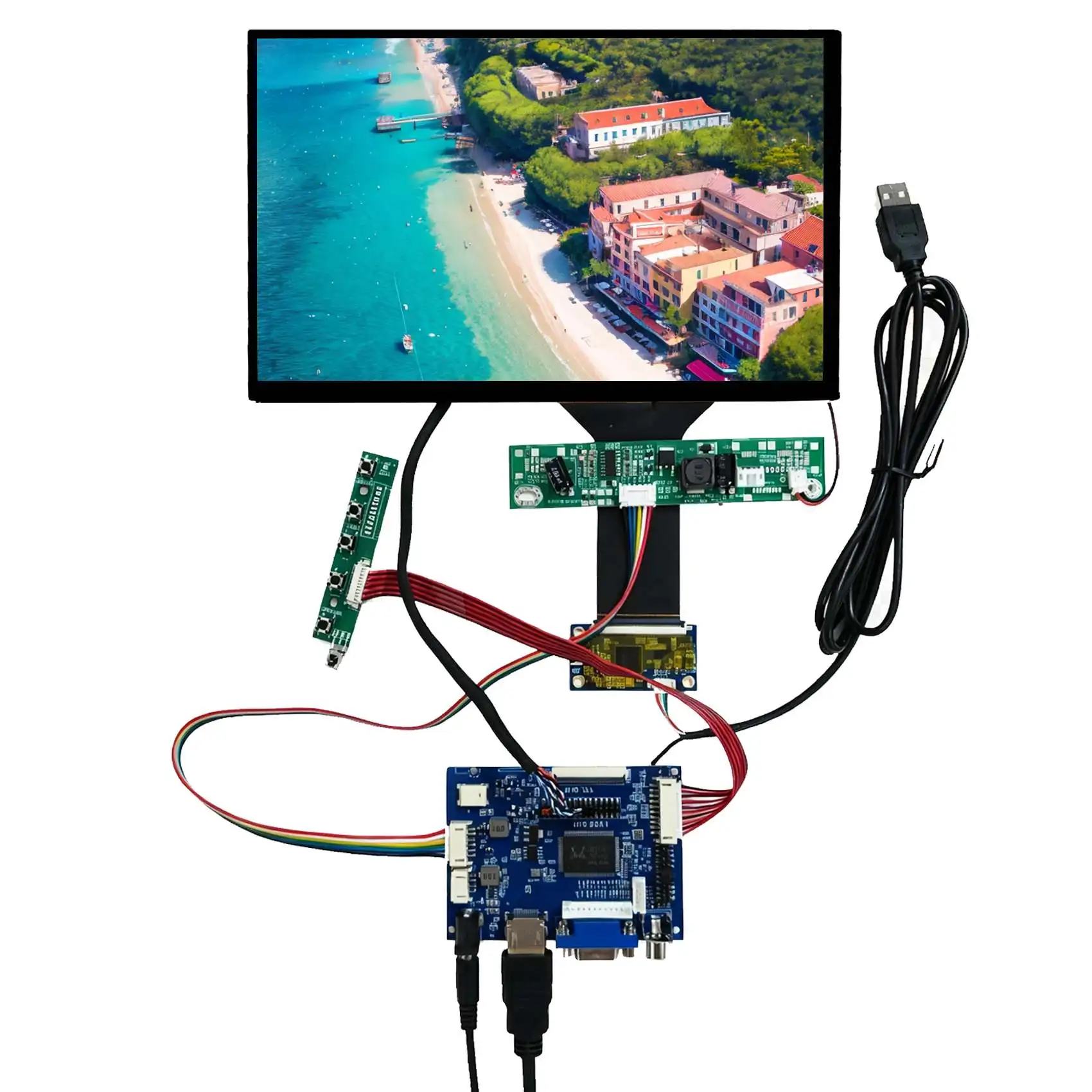 H/D VGA AV LCD Controller Board 10.1
