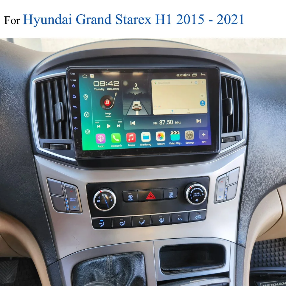 Android 14 8G+128G Car Multimedia Video DVD Player For Hyundai Grand Starex H1 2015 - 2021 Car Radio GPS Navi HU Head Unit Tape